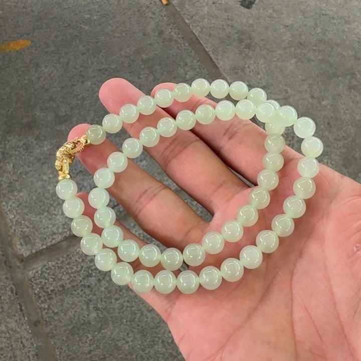 和田玉未镶嵌项链