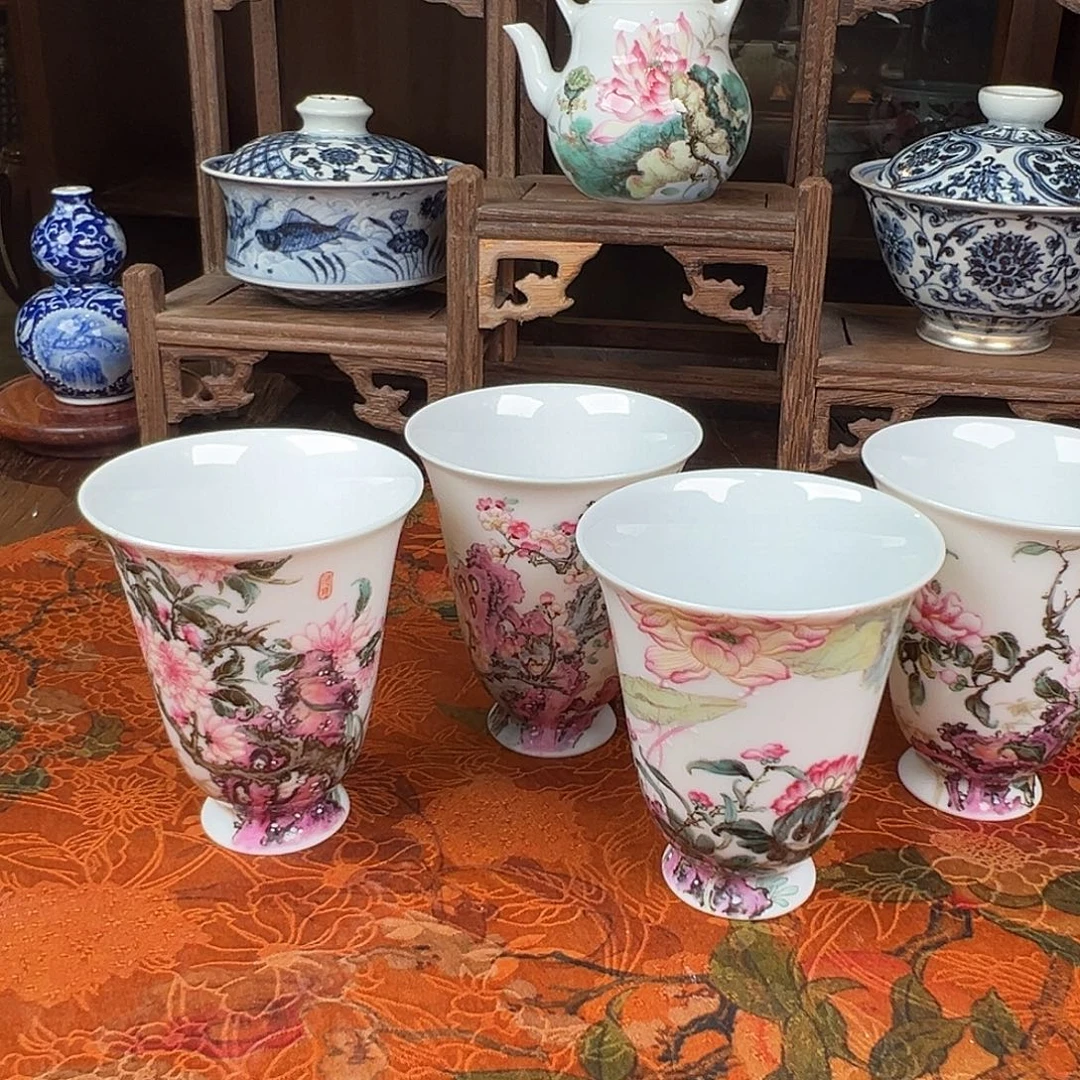 瓷杯子钟新春沉鱼落雁闭月羞花