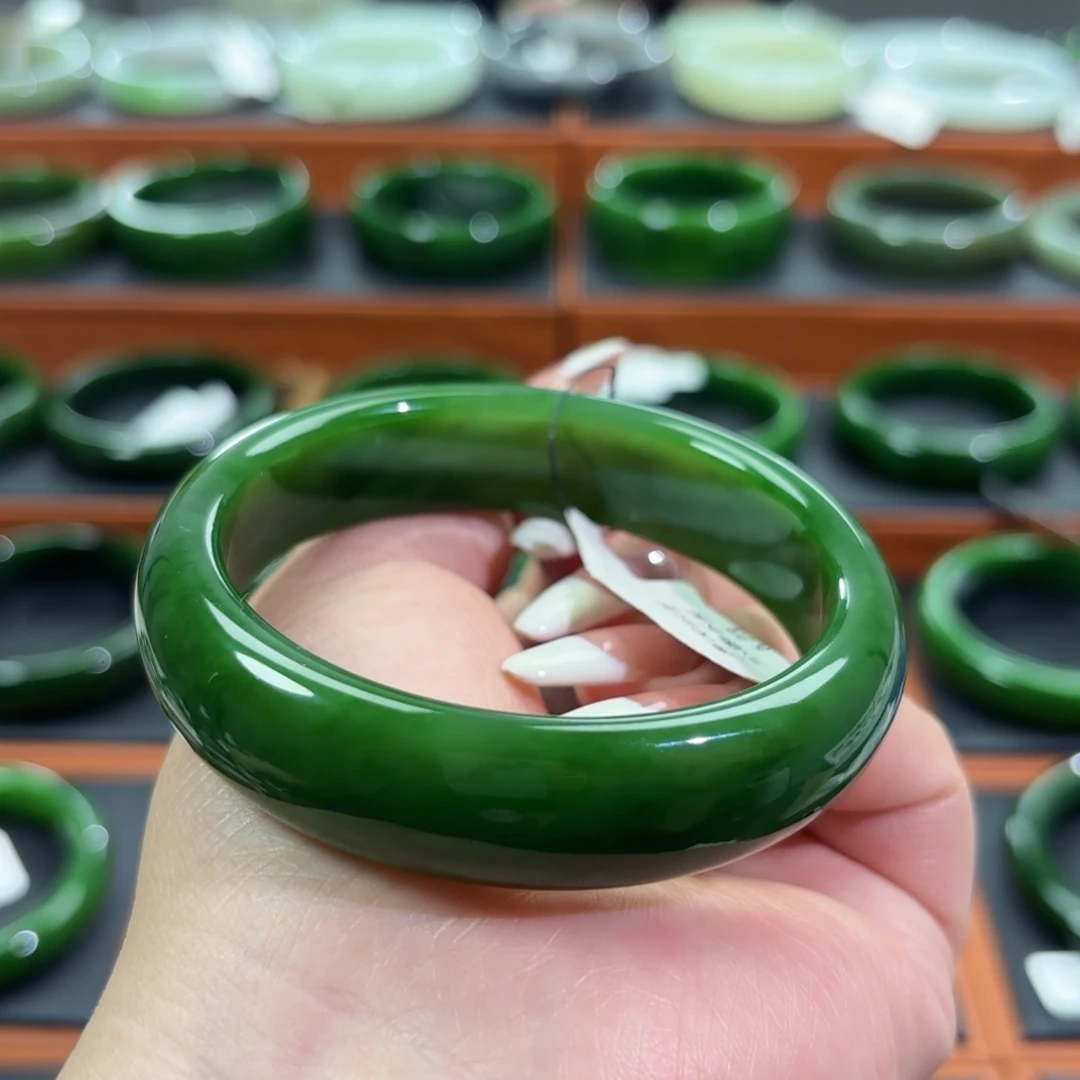 和田玉未镶嵌手镯60-61