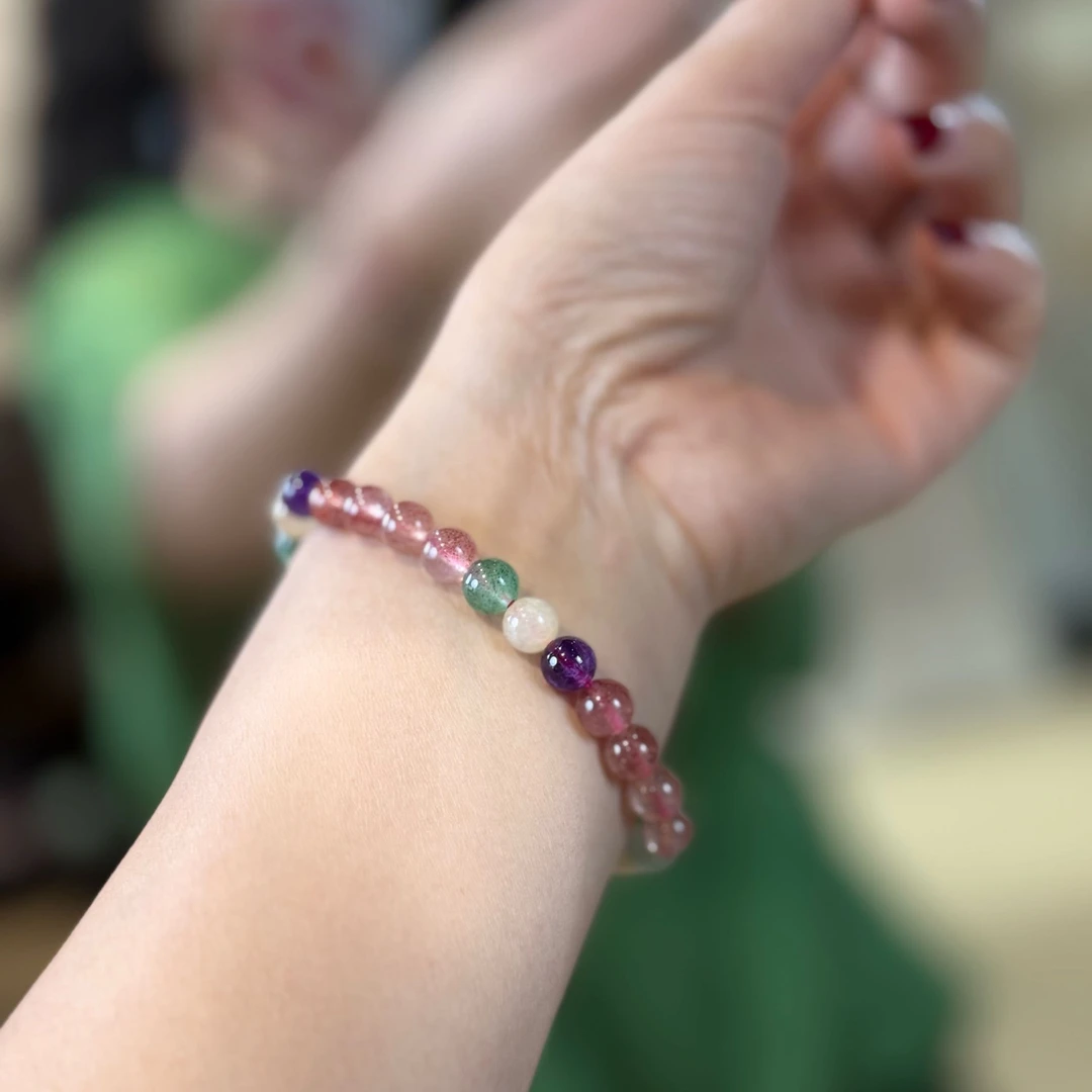 非金属布艺手链 布艺忆绵百搭渐变色简约手链