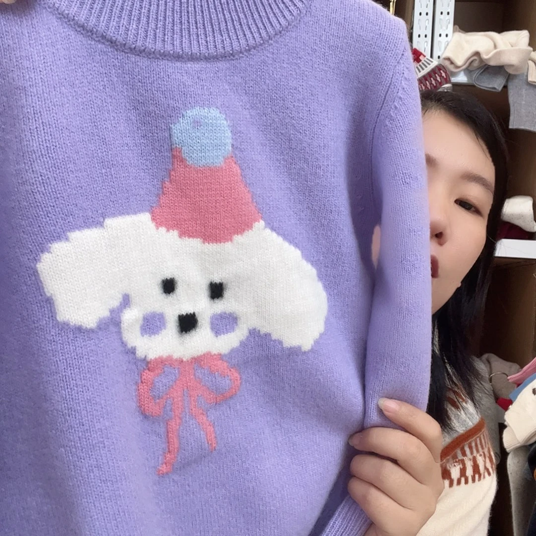 儿童紫色小狗150 160各一件