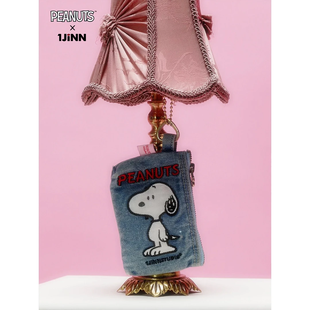 【26夏新VOL.1】1JINNSTUDIOxSNOOPY 史努比联名刺绣牛仔零钱包