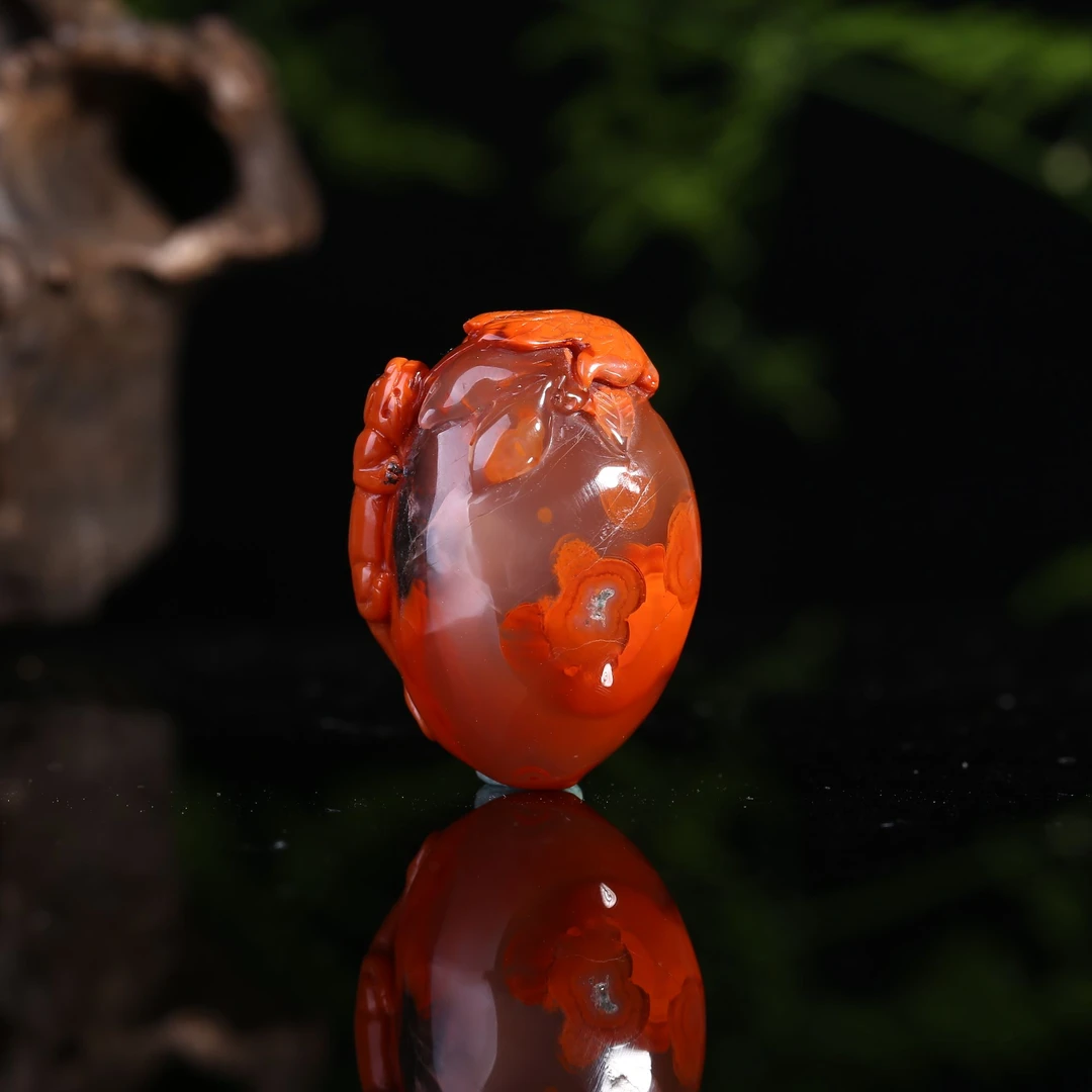 N91天然精品南红玛瑙蜥蜴吊坠