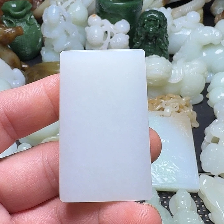 和田玉未镶嵌挂件