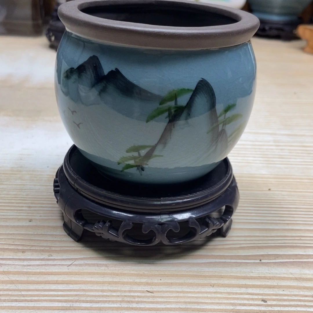 瓷片陶瓷花盆陶瓷艺术