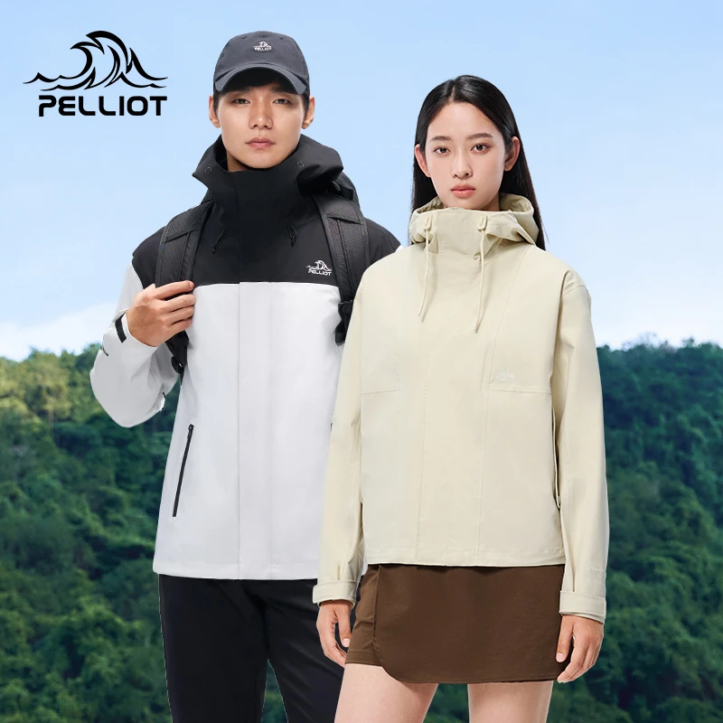 【归野】伯希和户外单层冲锋衣女新款Teflon三防徒步登山户外外套男