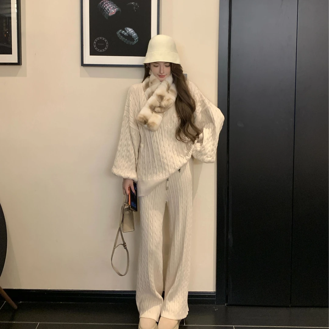 GUIDI GUDI【一缕思愁】高级感轻奢休闲风两件套套装/黄加蓝