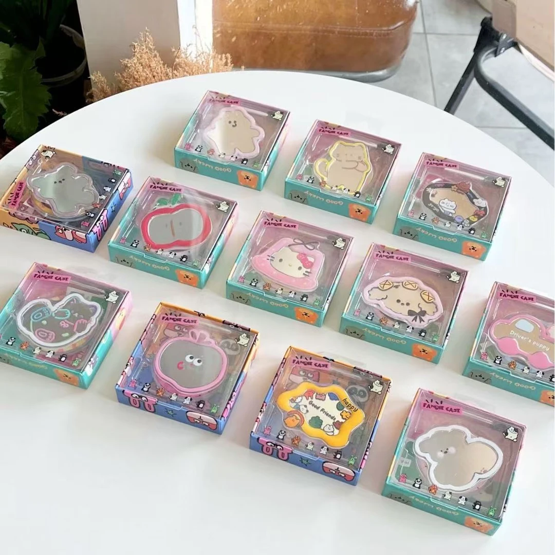 潮款磁吸卡通镜面手机支架卡通动物手机懒人磁吸ins通用可爱