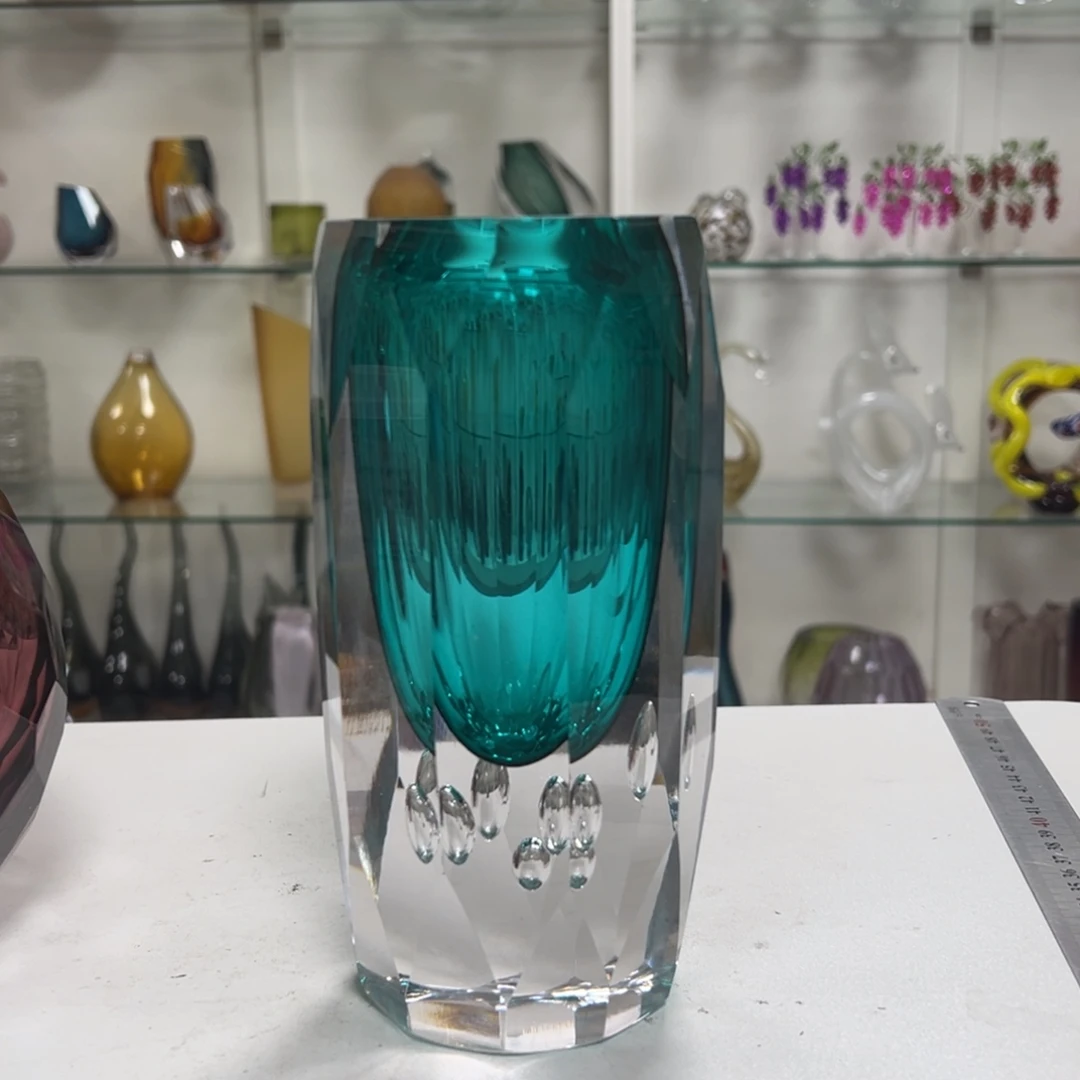 幻彩琉璃花瓶花器高度21