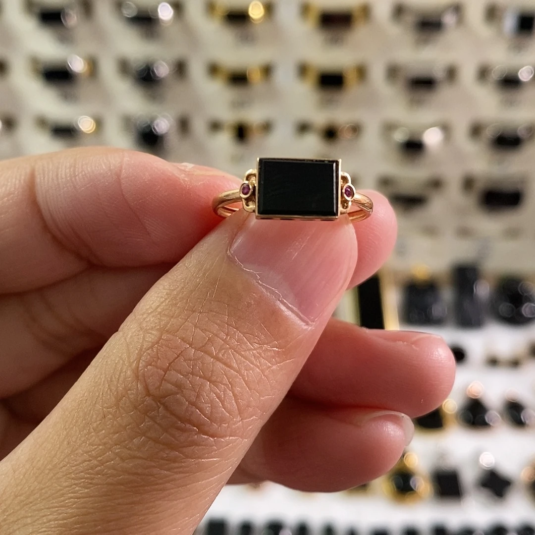 翡翠未镶嵌手链墨翠