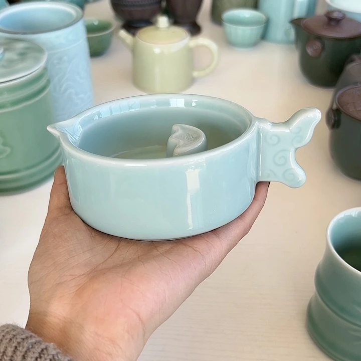 小米茶器龙泉青瓷