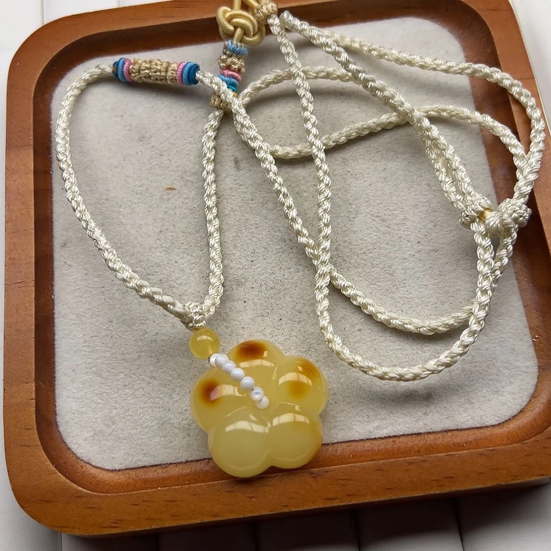 琥珀未镶嵌珠宝奇石有钱花打孔不退换