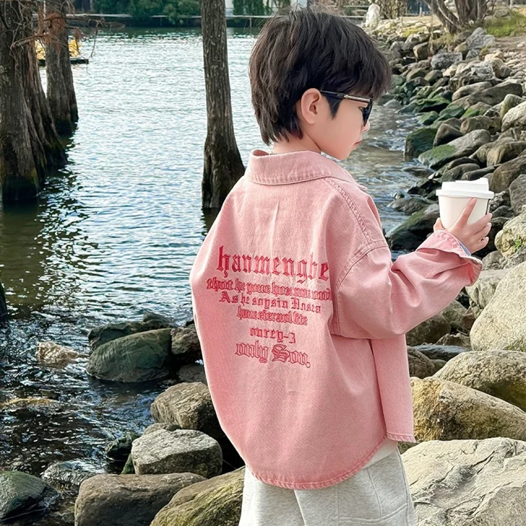 6117休闲时尚棉布衬衫男女童秋款