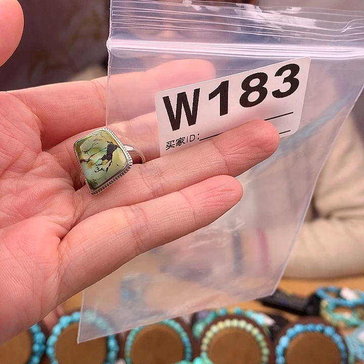 绿松石银S925镶嵌原矿