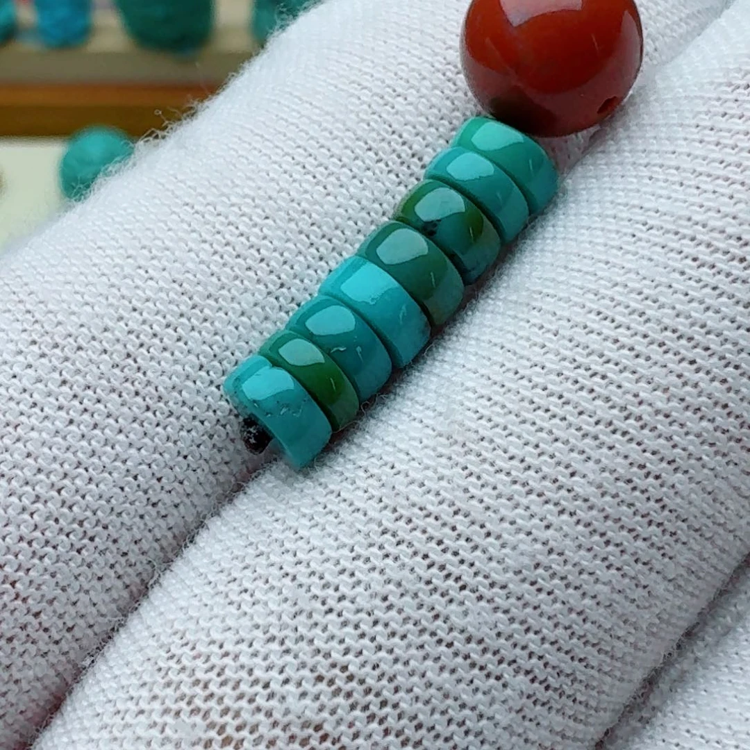 南红玛瑙直切隔片一组未镶嵌