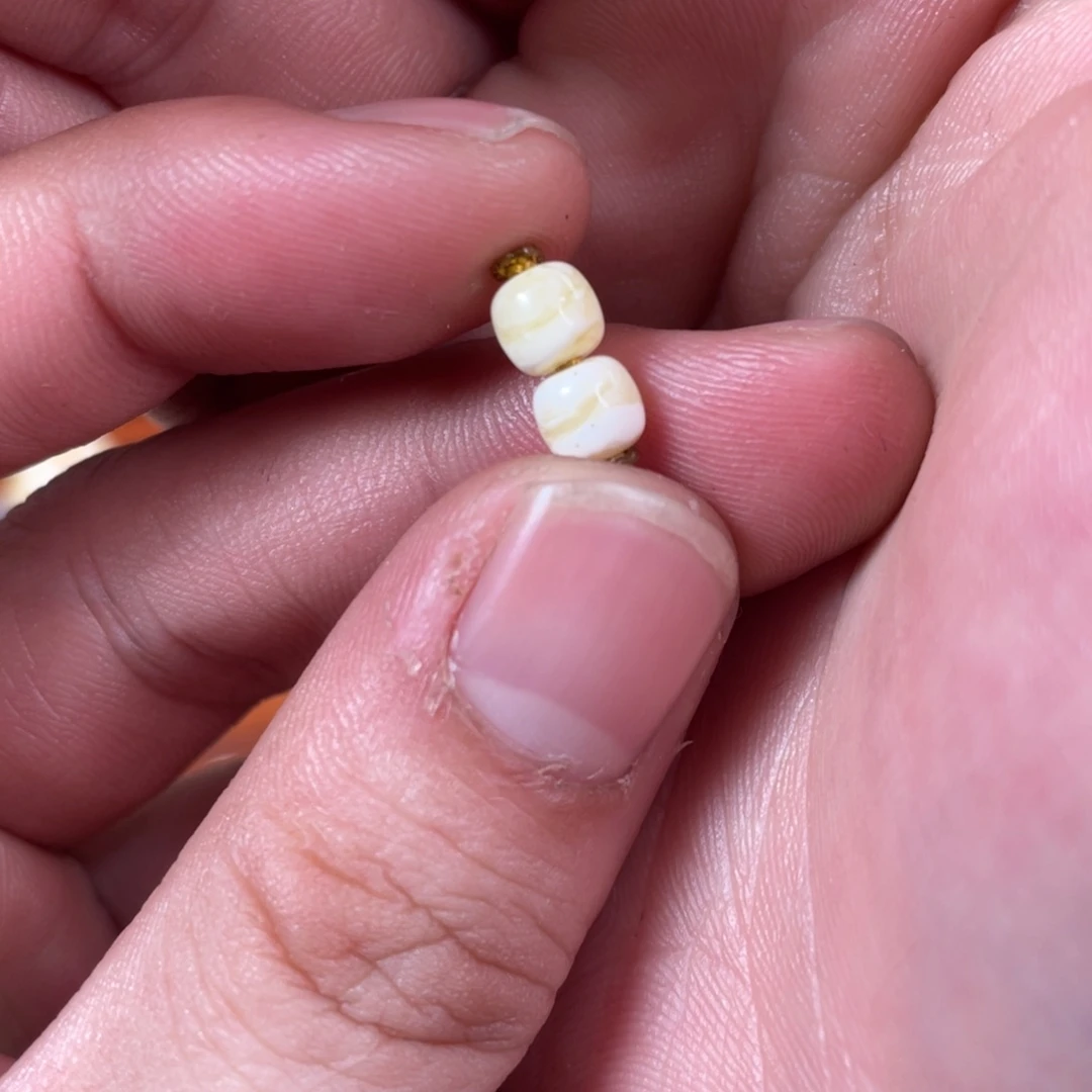 琥珀未镶嵌珠宝奇石有花粉