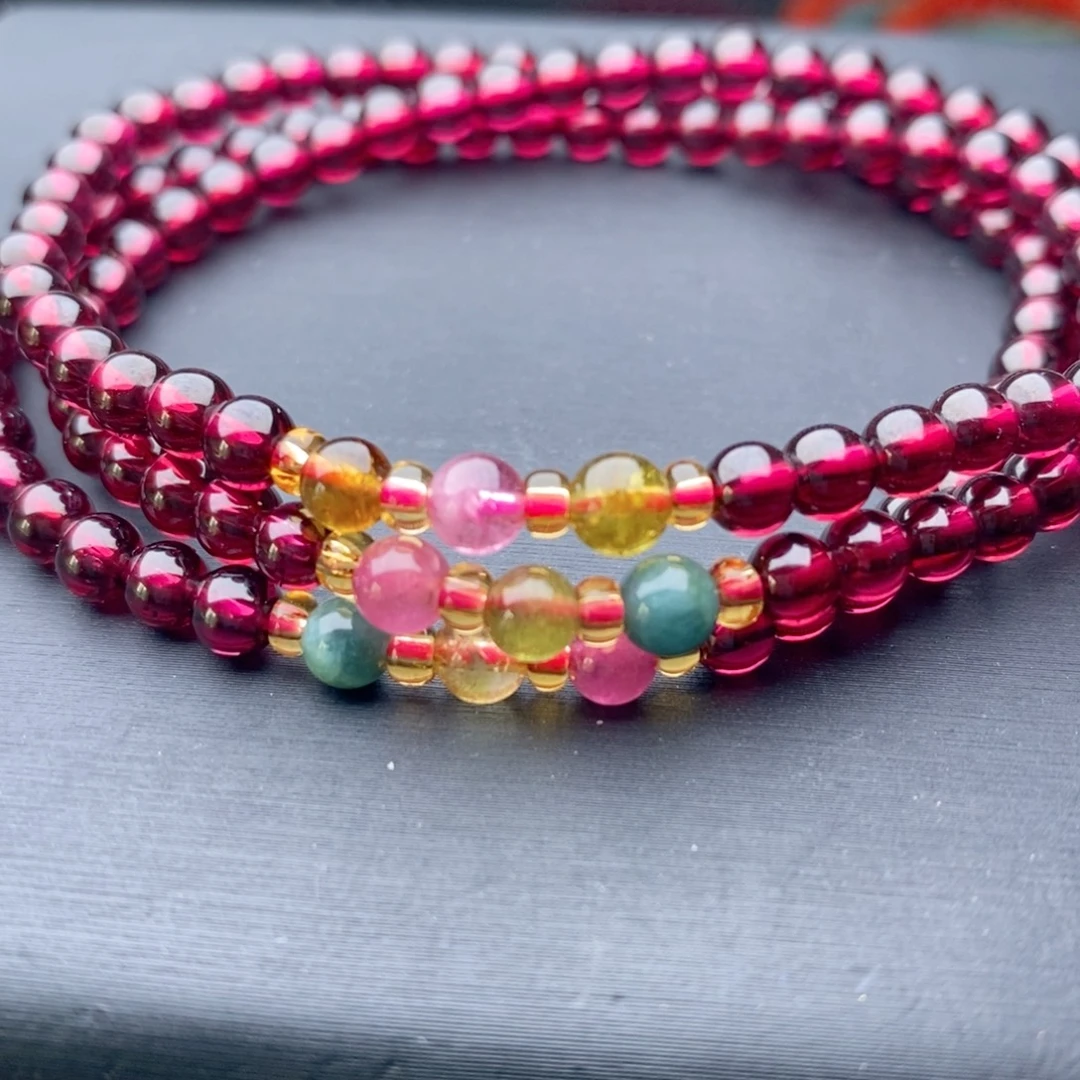 未镶嵌石榴石手链