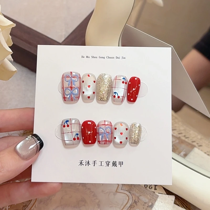 【樱桃丸子】——禾沐手工穿戴甲