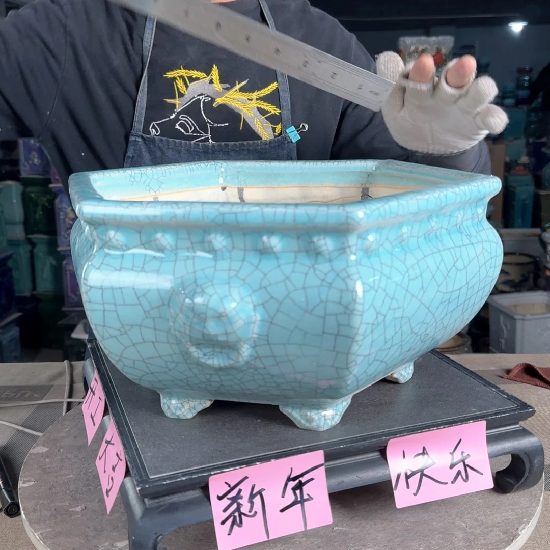 一风堂石湾花盆。微瑕