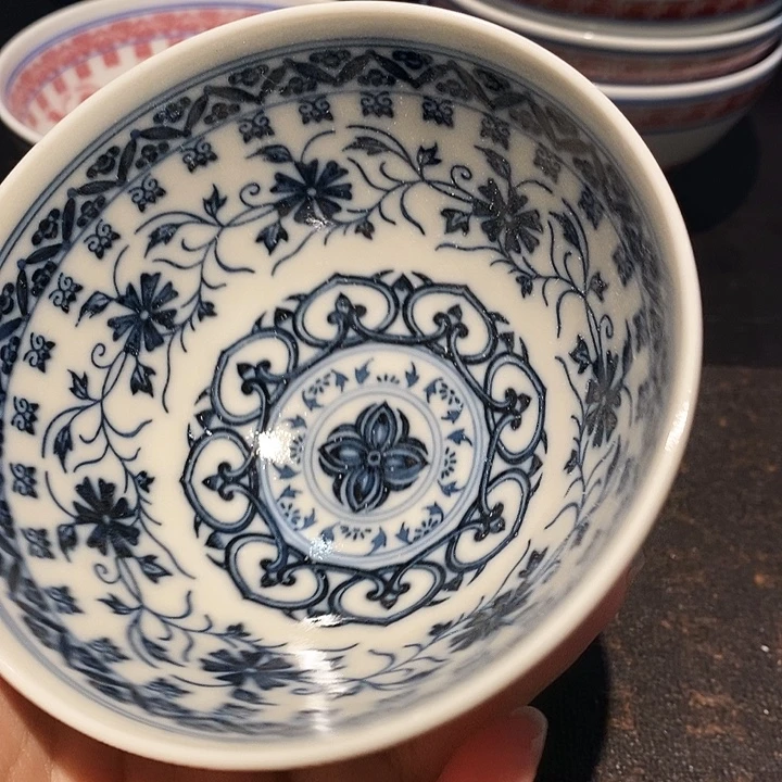 陶摆件二号釉全品无暇鸡心杯