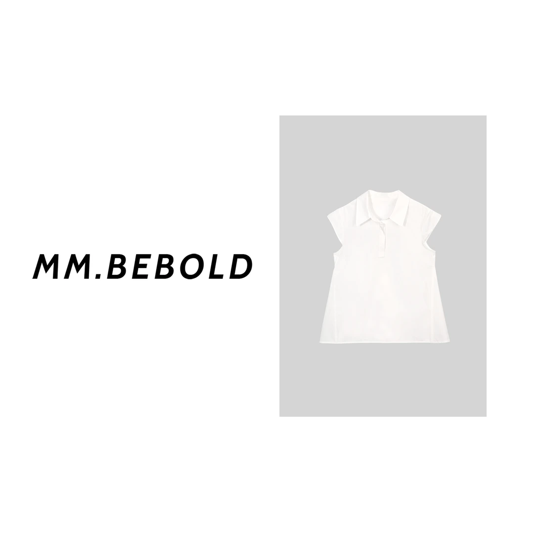 【妙姐精选】简约气质翻领盖肩无袖上衣MQJ2262