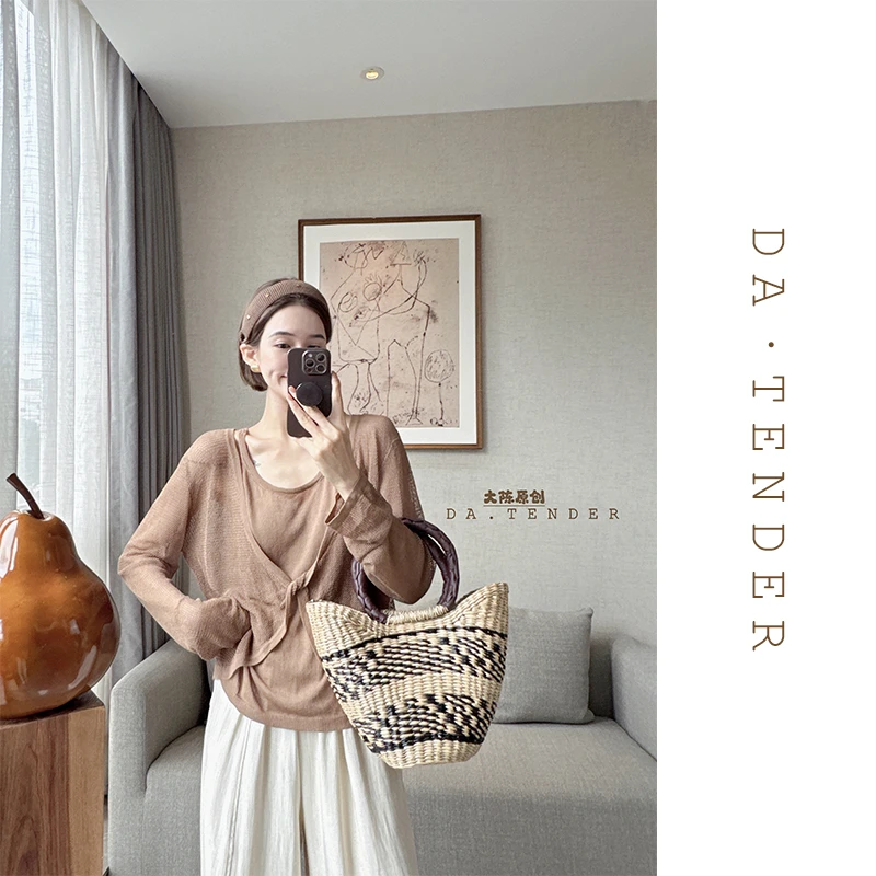 DA·Tender【浓缩意式镂空两件套】夏季薄款小众清凉设计感