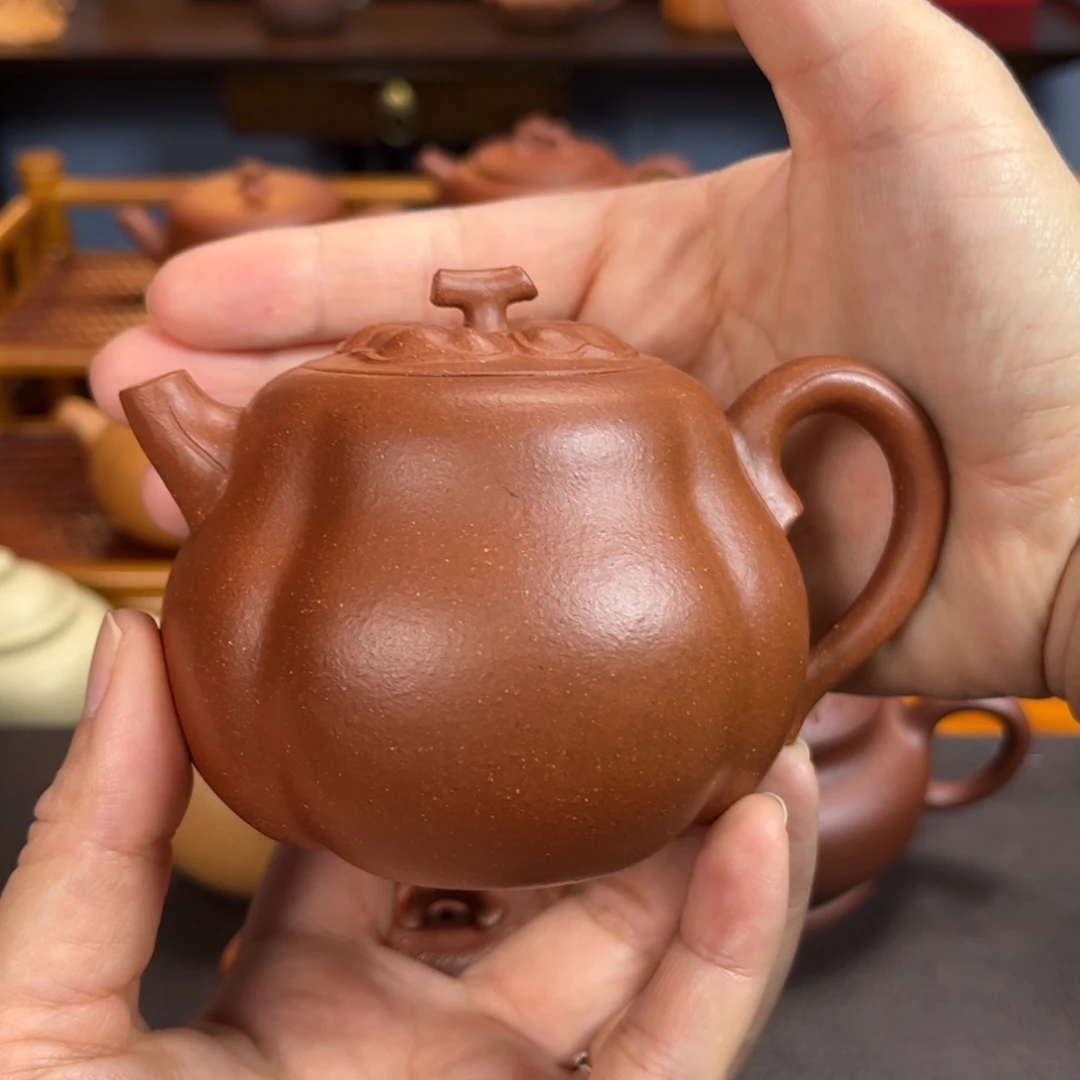 风***淡紫砂茶壶宜兴紫砂壶半手工制作