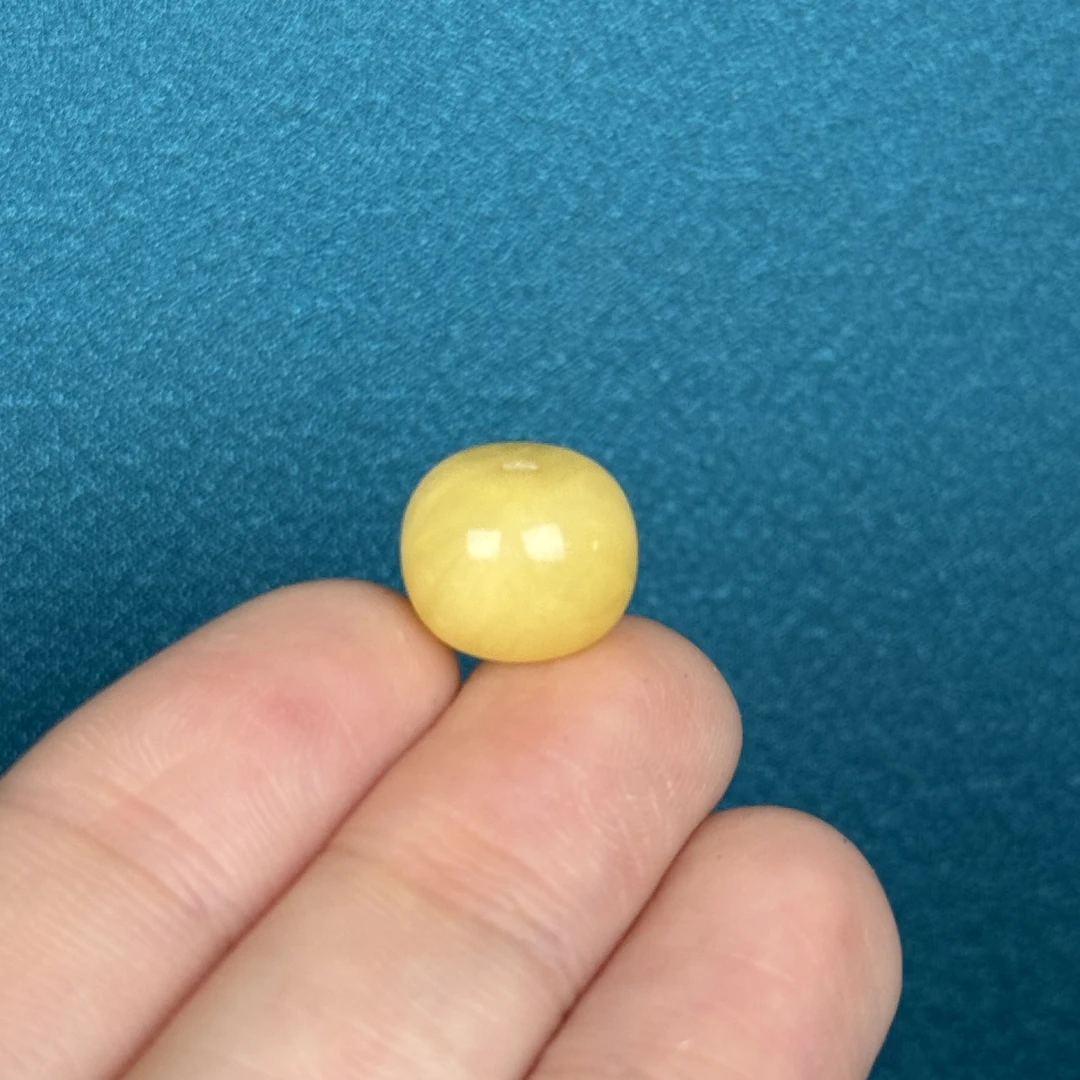 B9455天然原矿蜜蜡 微瑕老型12*9.4mm支持复检假一罚十