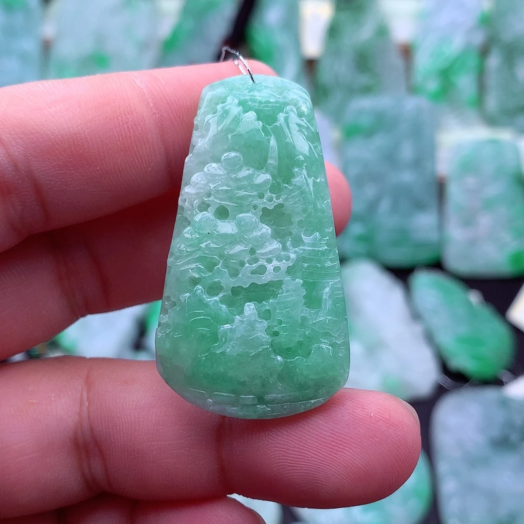 翡翠未镶嵌吊坠(不含链)