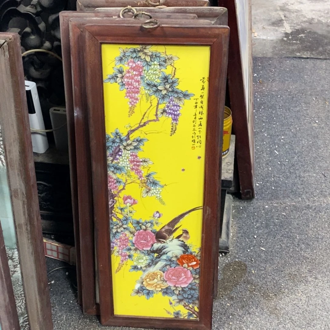 瓷片景德镇瓷板画柴窑烧制