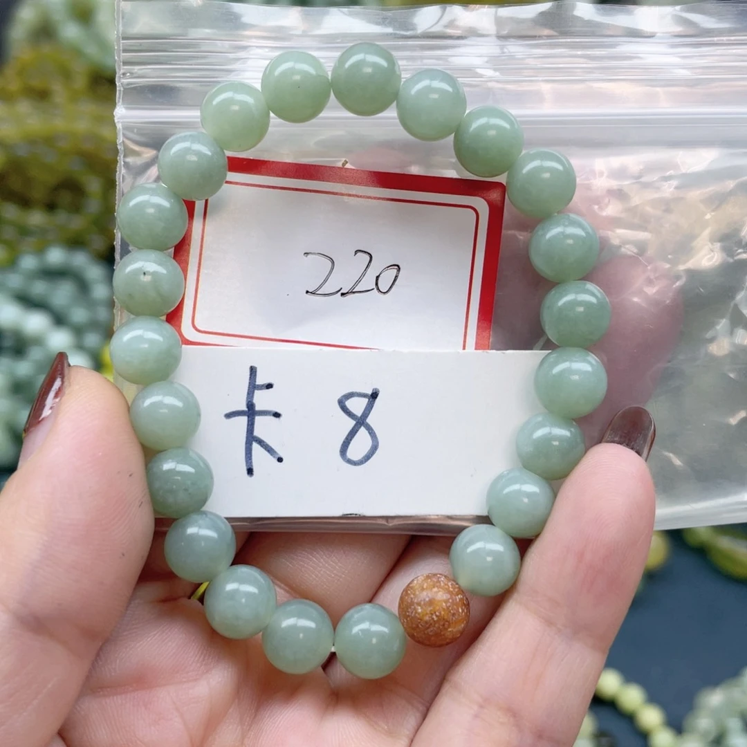 未镶嵌蛇纹石玉手链