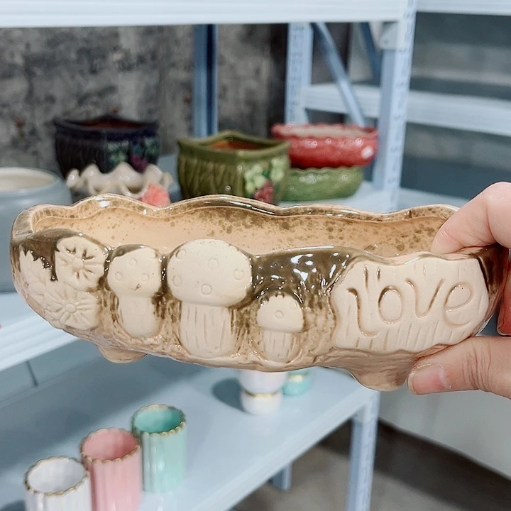 多肉陶瓷花盆满10元包邮