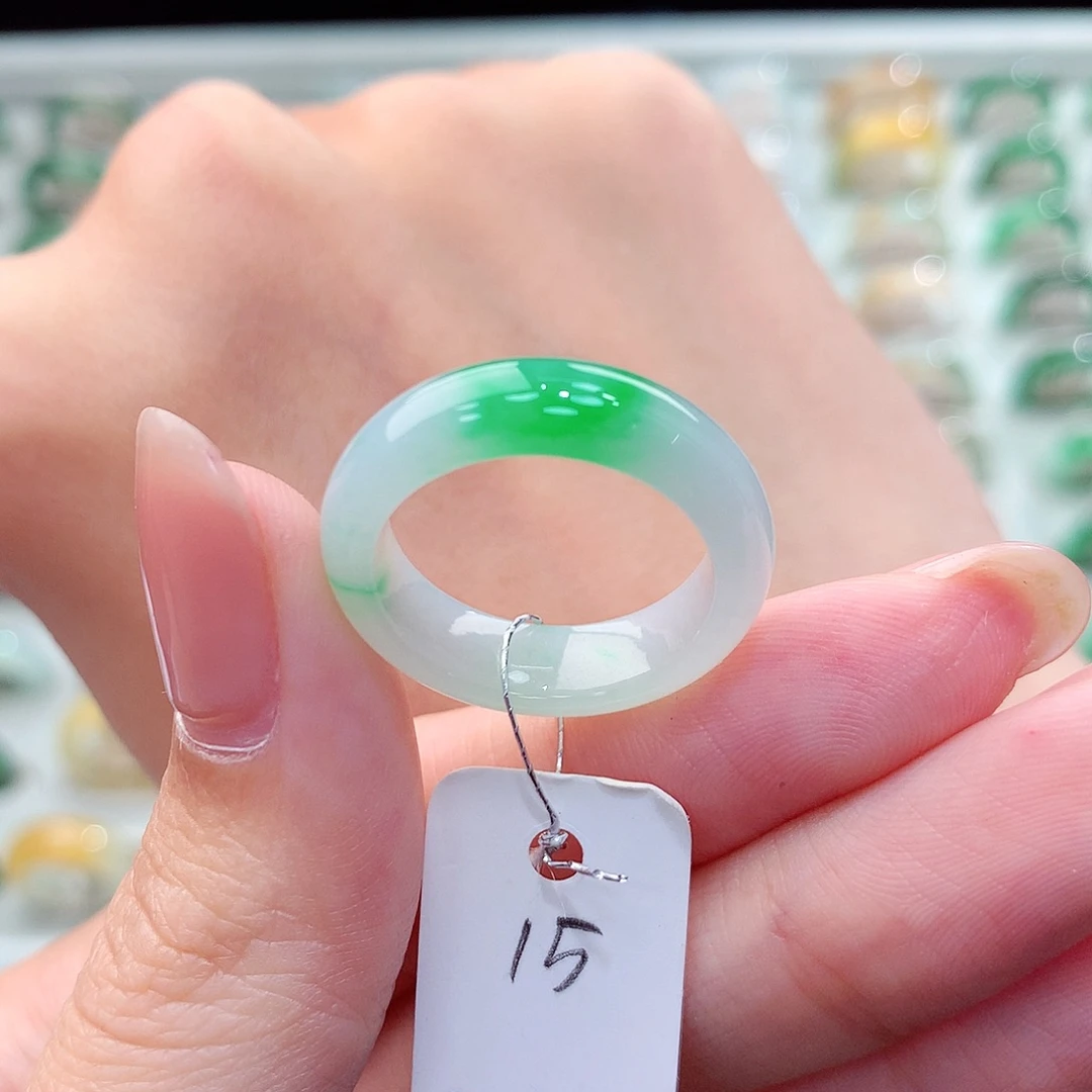 翡翠戒指未镶嵌15号