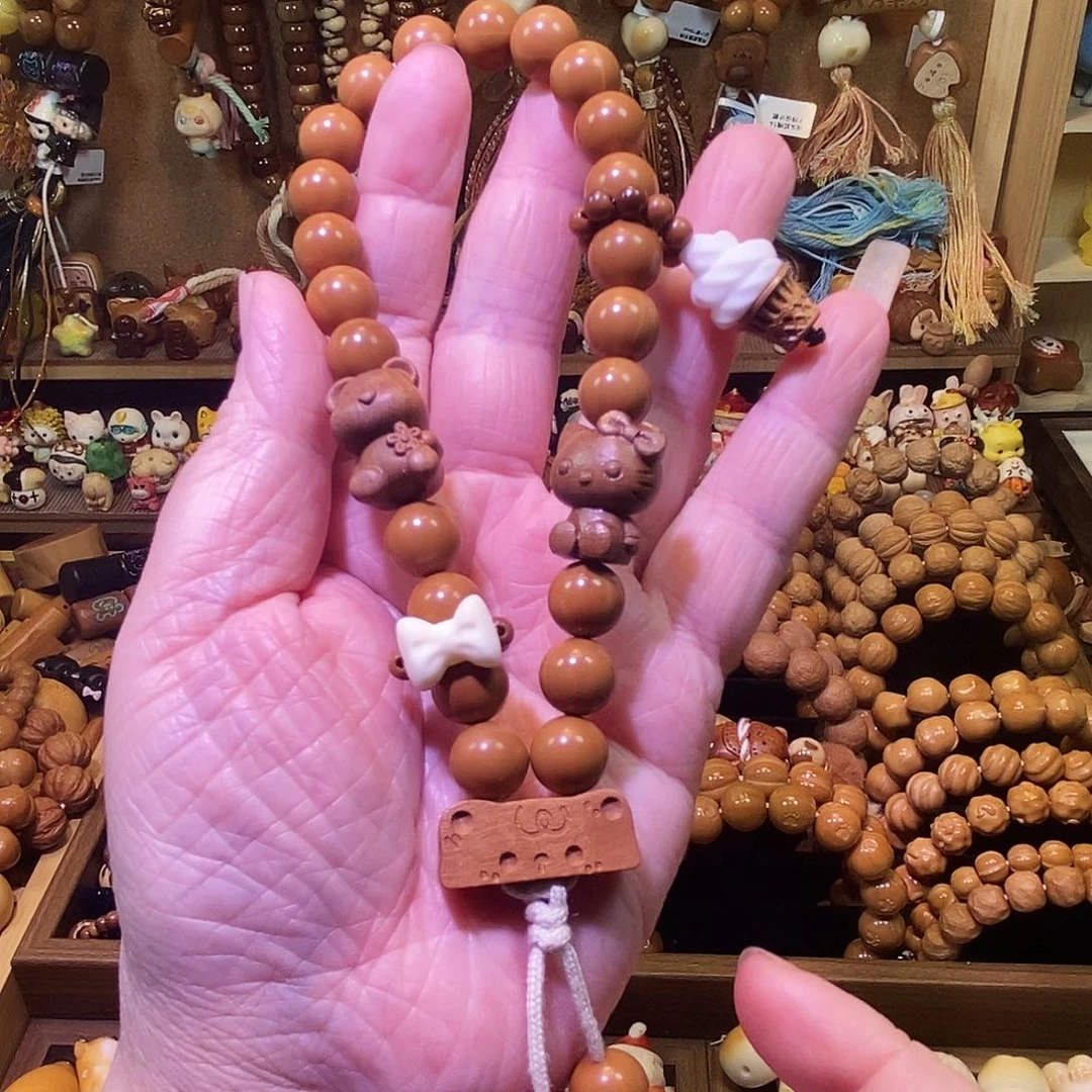 紫金鼠吊坠猴头圆珠手持3号