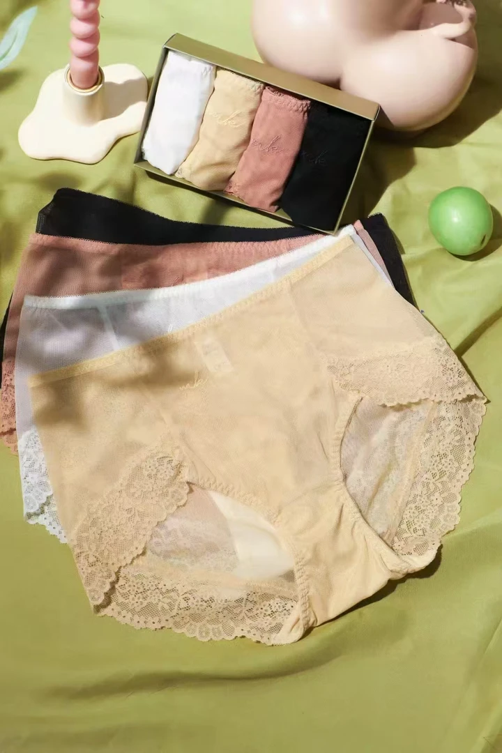 福利！网纱中高腰三角底裤