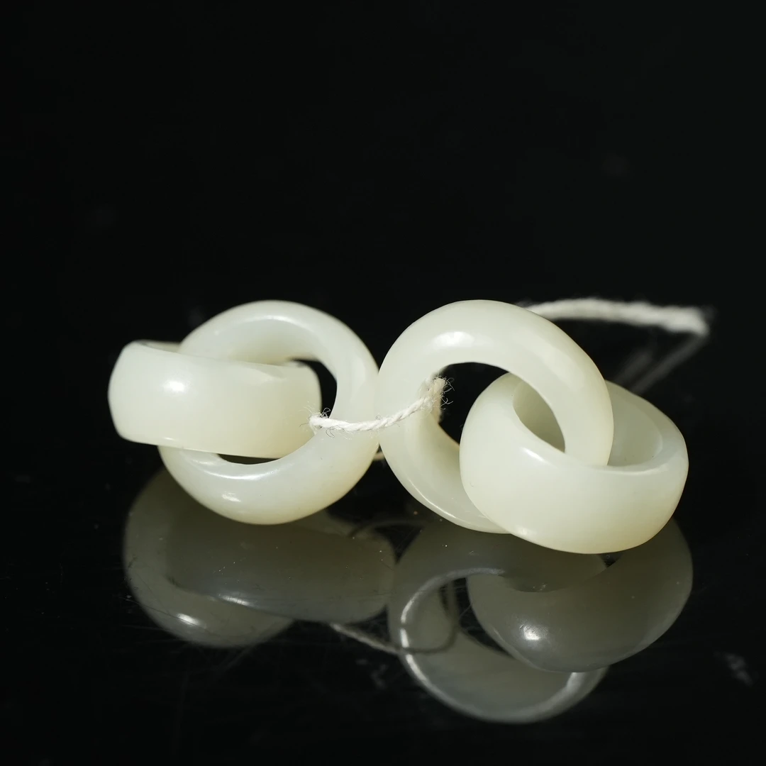 清代和田玉双连环LFJ250329128