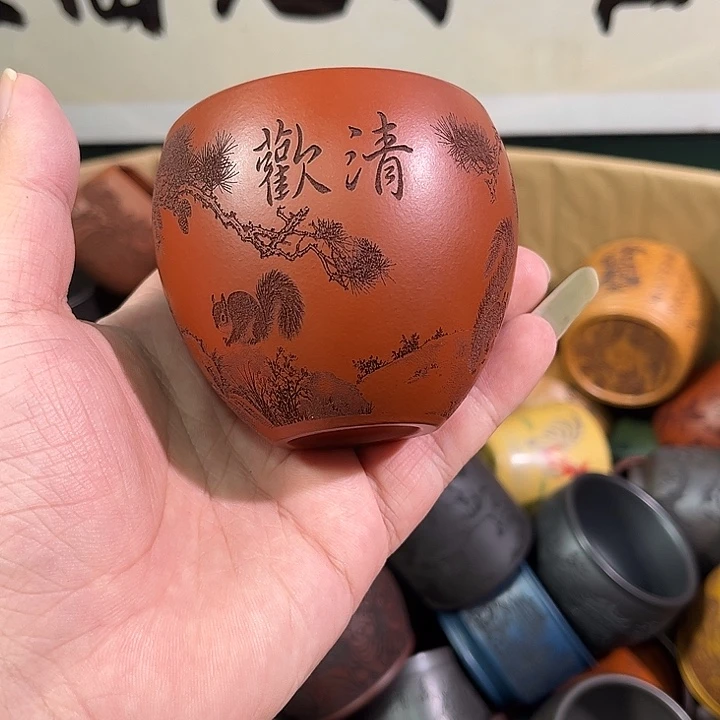 茶杯紫砂全手工紫砂主人杯