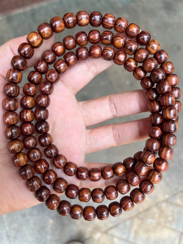 8×9海南黄花梨108老型珠手串多样性发一