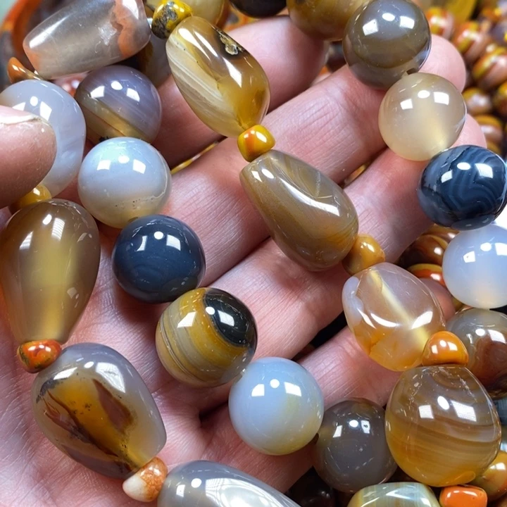 未镶嵌手链玛瑙/玉髓卍