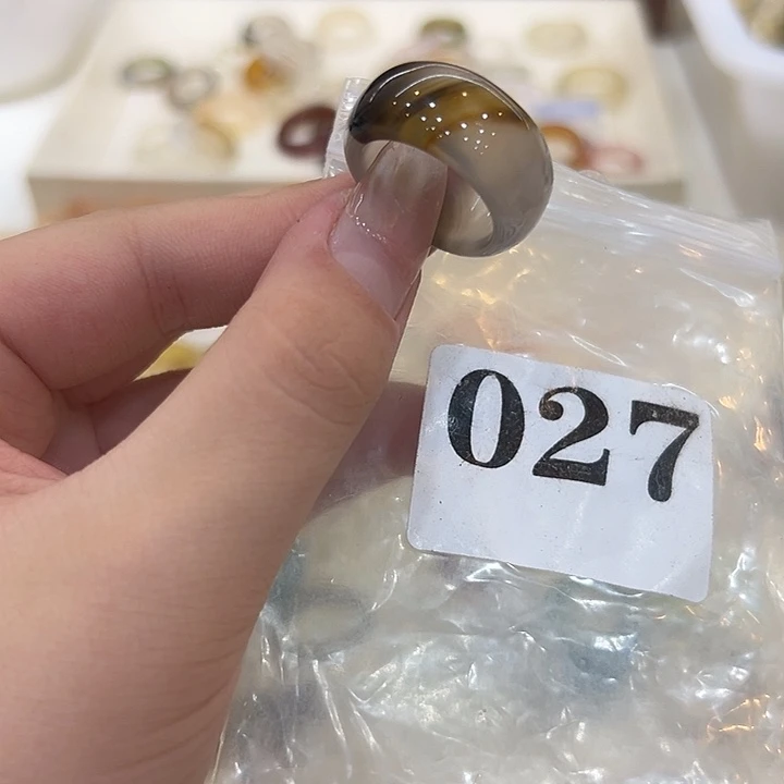 合金戒指玛瑙/玉髓27港19