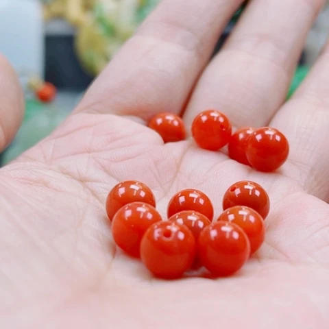 南红玛瑙未镶嵌颈饰多样性发货一件