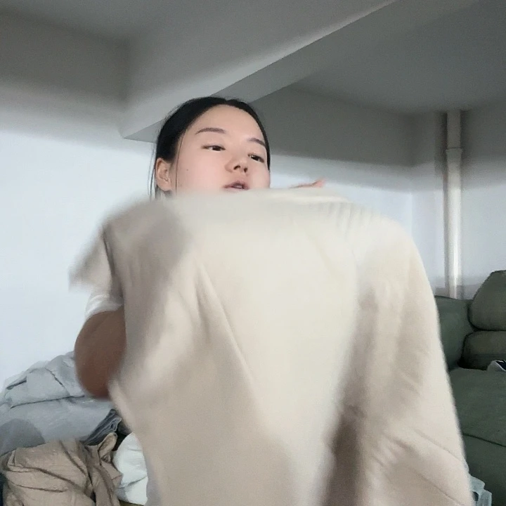 卡其正方形床盖厚款