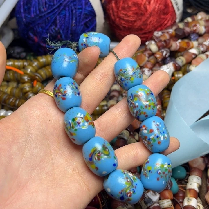 玻璃颈饰7091 琉璃一条