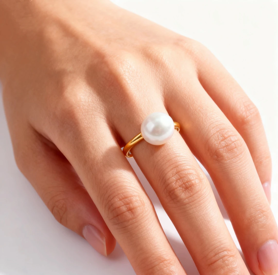 钛钢戒指 佳佳（H1）面包珠素圈戒指