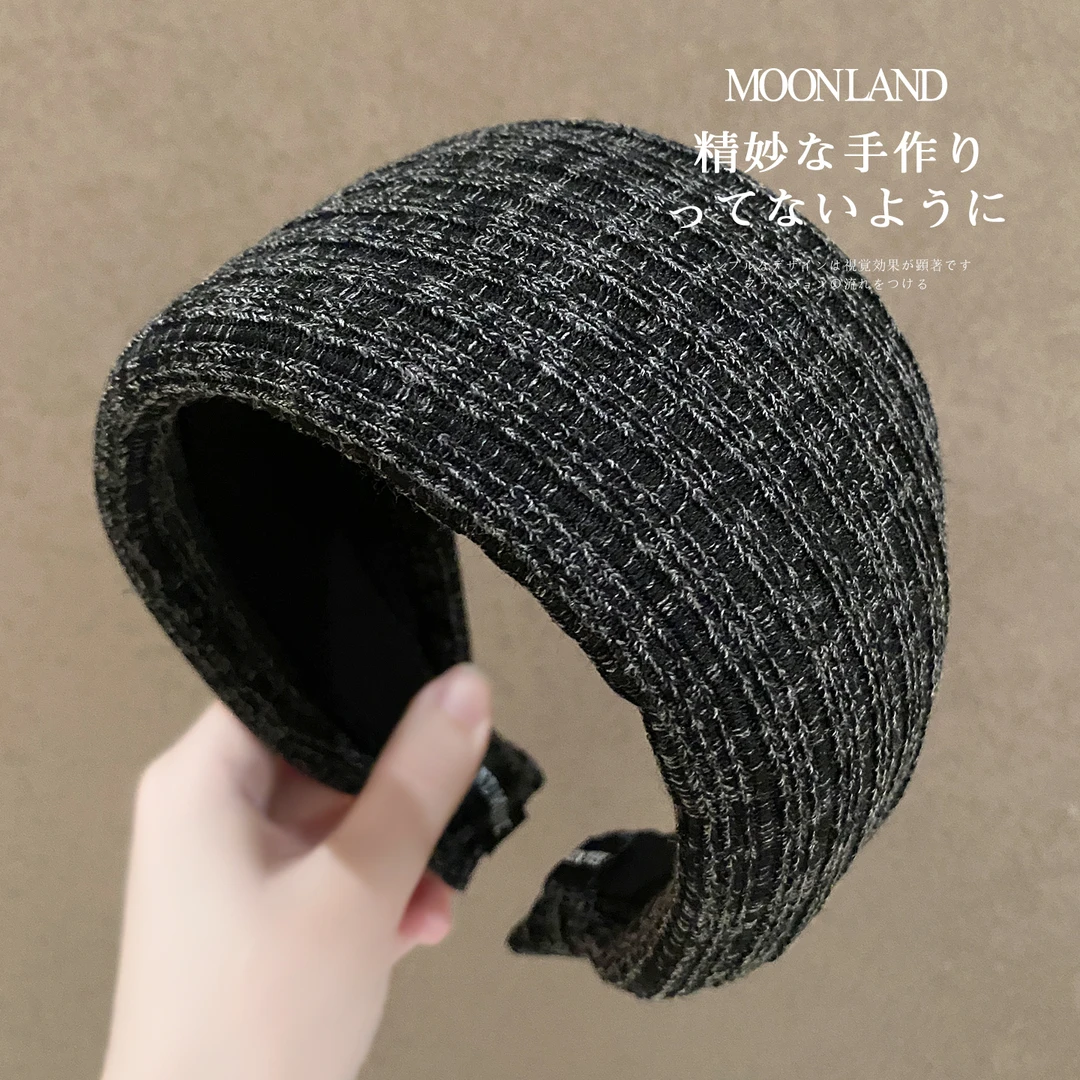 秋冬复古宽边遮白发头箍女款高颅顶日常外戴发卡洋气时尚洗脸发箍