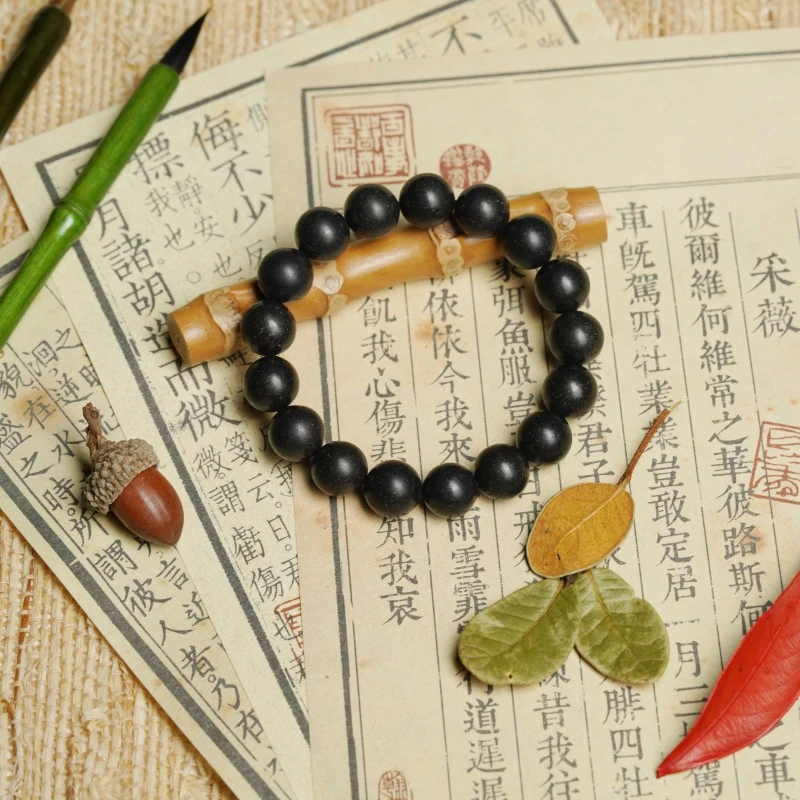 （发一颗） 香气凝结 合香捻珠（黑龙）12mm MG1122-99