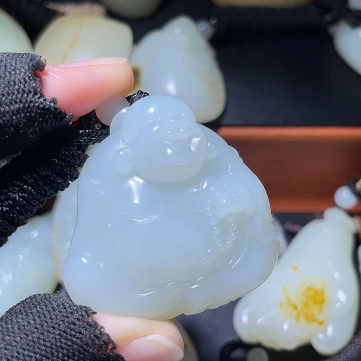 ,***_和田玉未镶嵌挂件