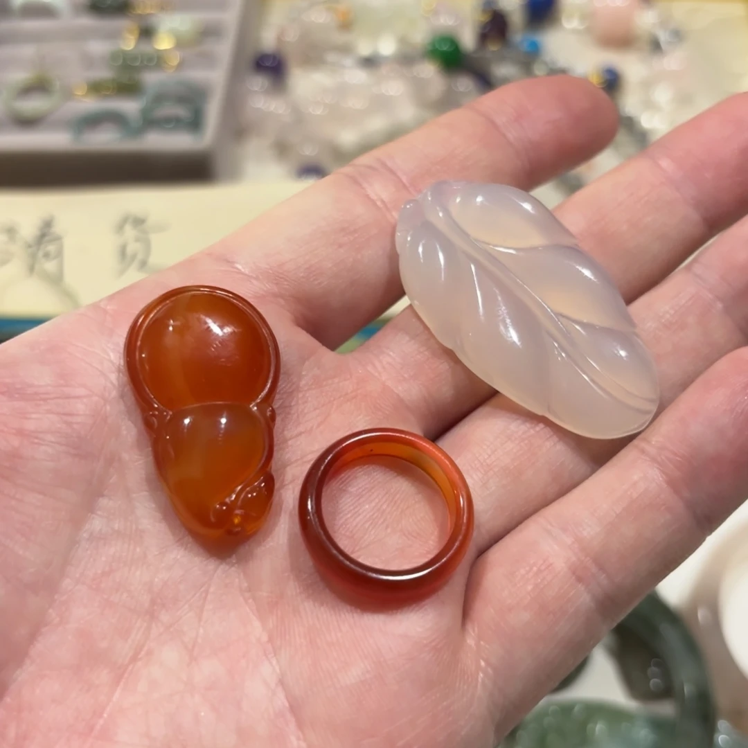 玛瑙/玉髓合金颈饰打包