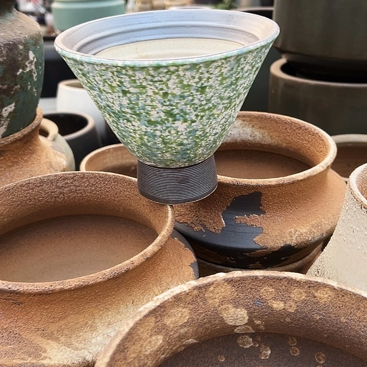 景德镇精品花盆栽适口15高12