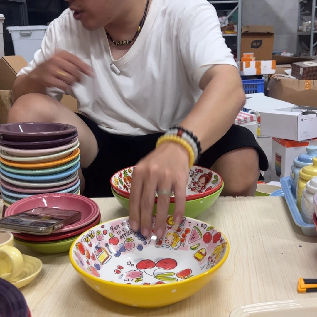 小姐姐家瓷器好漂亮黄色波点21